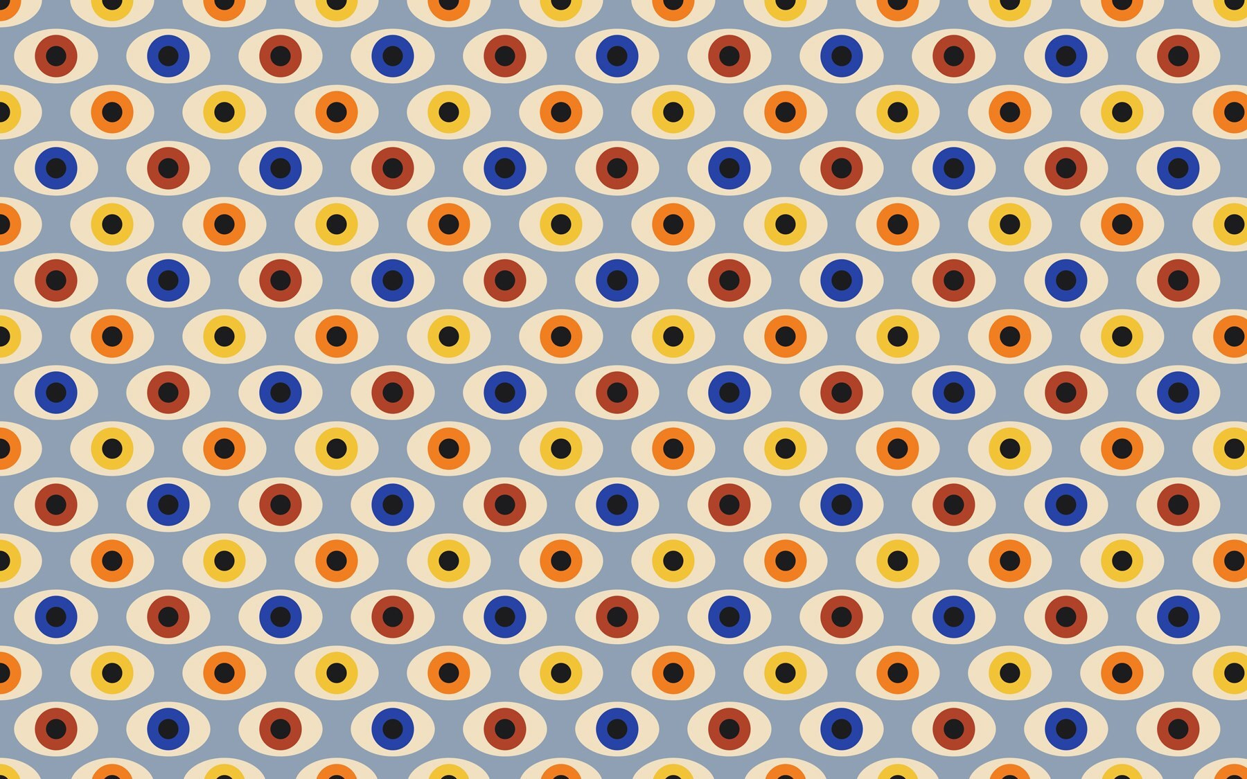 Pattern of colorful eyes Pattern of colorful eyes