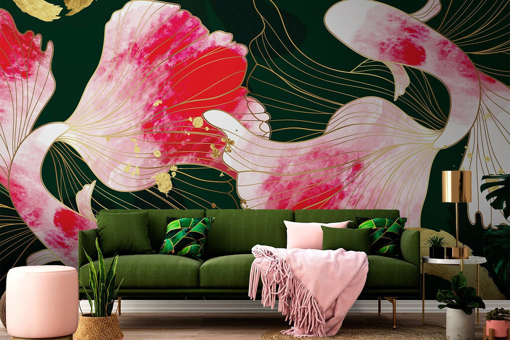 Flowing colors in serene harmony