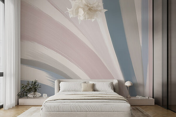Soft colors blend in fluid strokes. Soft colors blend in fluid strokes.