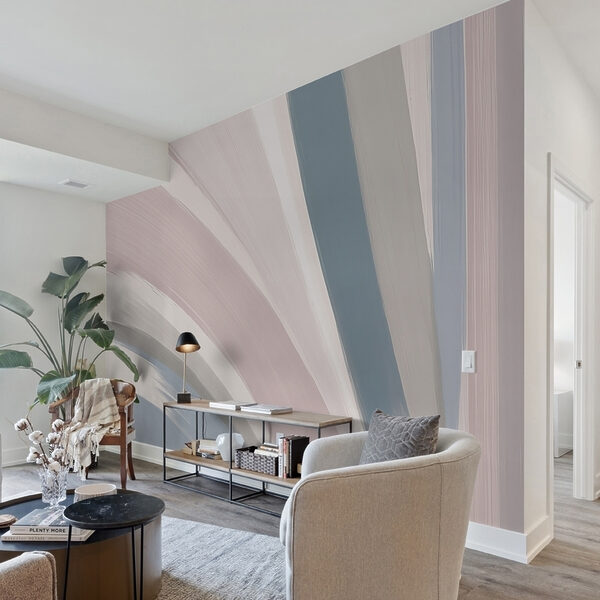Soft colors blend in fluid strokes. Soft colors blend in fluid strokes.