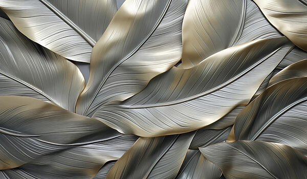 Textured leaves create a unique pattern Textured leaves create a unique pattern