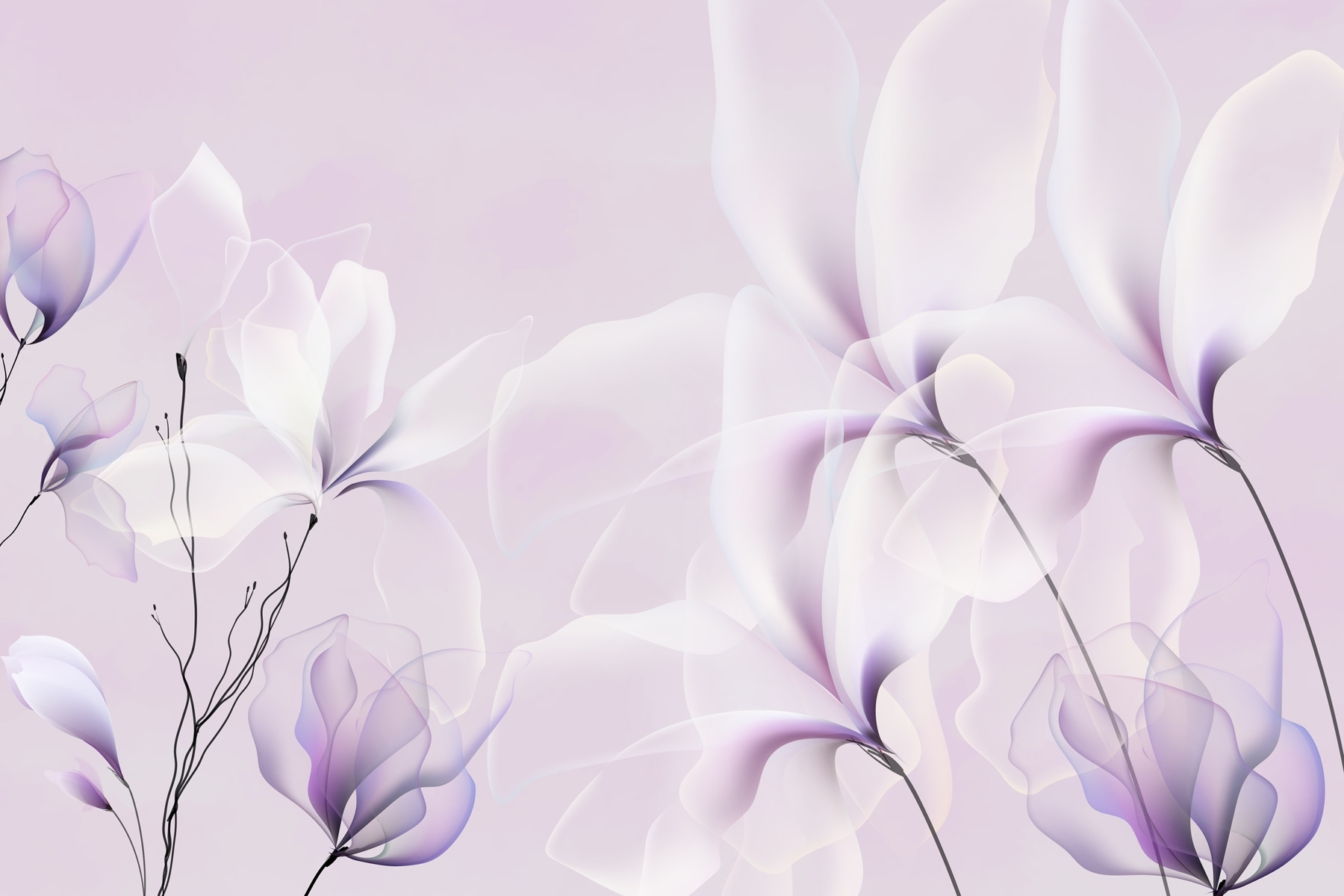 Soft florals in gentle hues Soft florals in gentle hues