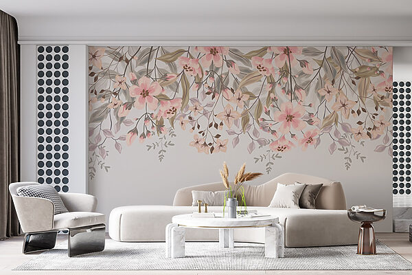 Delicate blossoms in soft hues