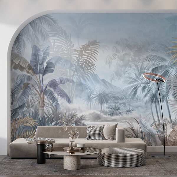 Wall murals Wall murals Painting of a jungle (SKU: w01931)