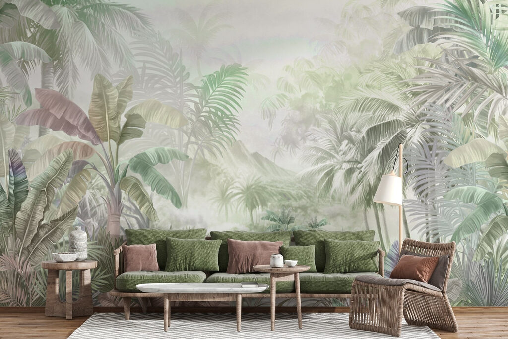 Painting of a forest