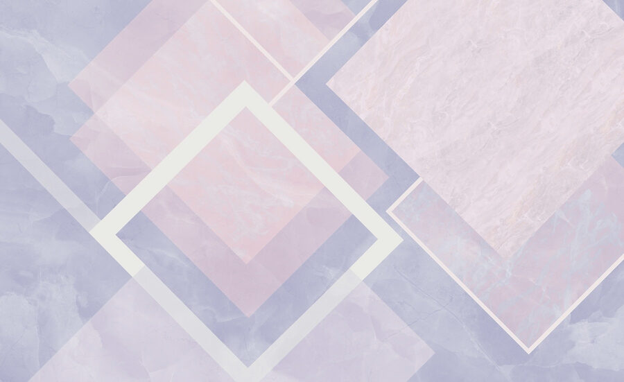 Wall murals Abstract pastel geometric design composition. - Image 5