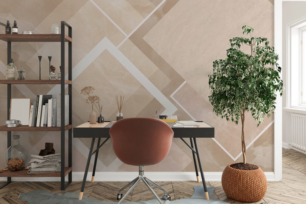 Soft shapes in muted tones