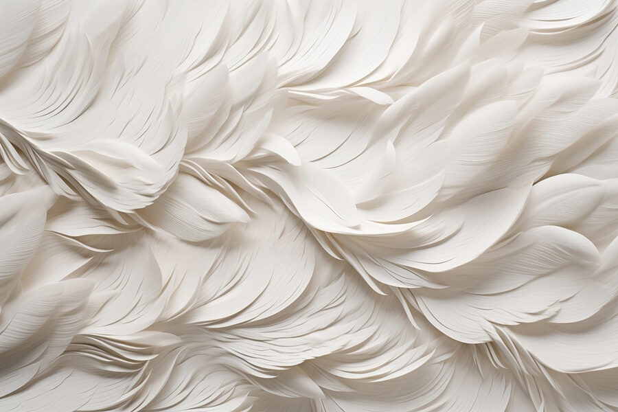 Wall murals White feathers on a surface - Image 5