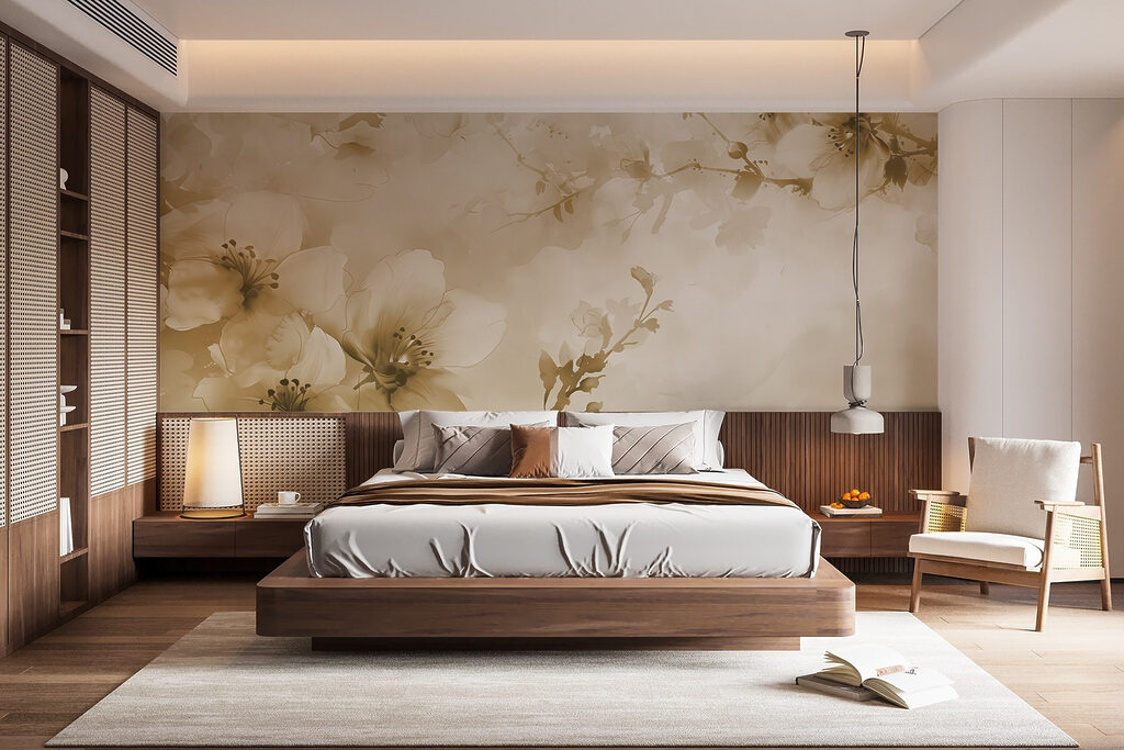 Delicate blossoms in soft hues