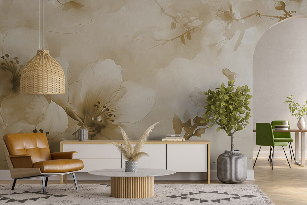 Delicate blossoms in soft hues