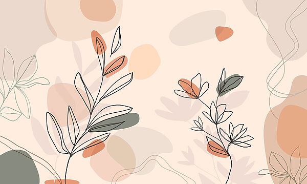 Drawing of leaves and flowers Drawing of leaves and flowers