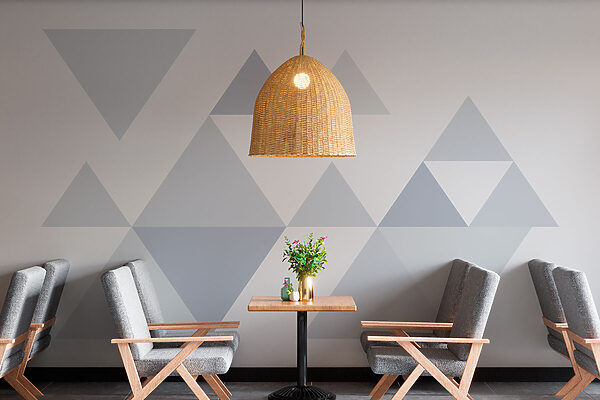 Group of triangles in a row Group of triangles in a row