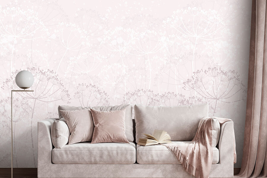 White and pink floral pattern White and pink floral pattern