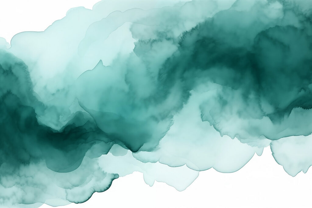 Soothing watercolor abstract in teal hues Soothing watercolor abstract in teal hues
