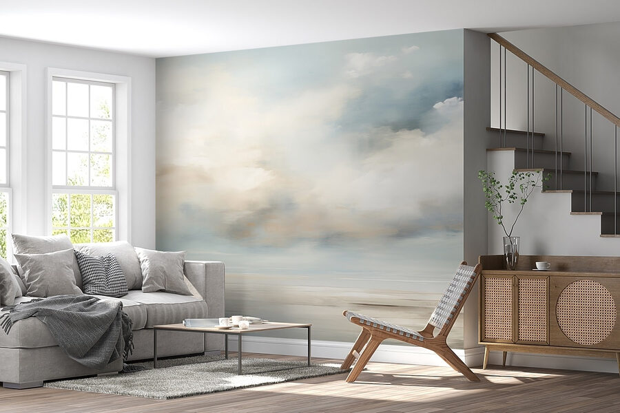Cloudy sky over a body of water