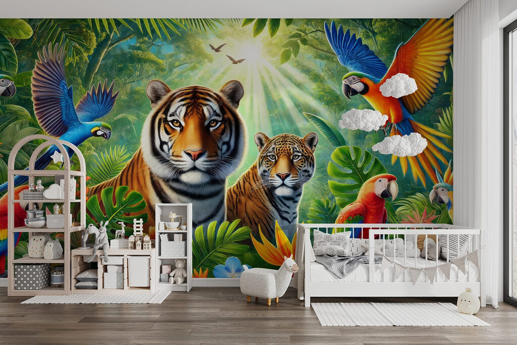 Group of animals in the jungle Group of animals in the jungle