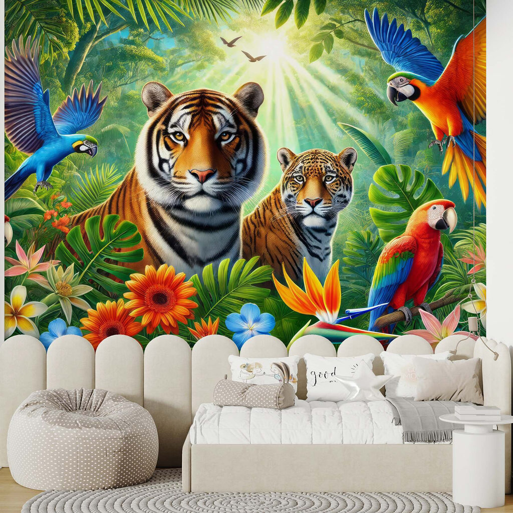 Group of animals in the jungle Group of animals in the jungle