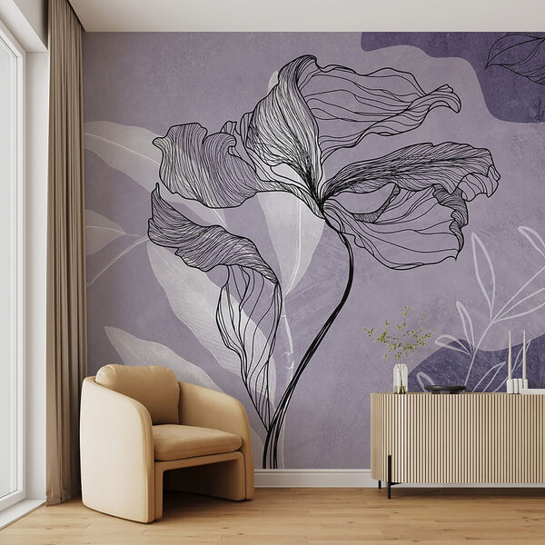 Drawing of a flower Drawing of a flower