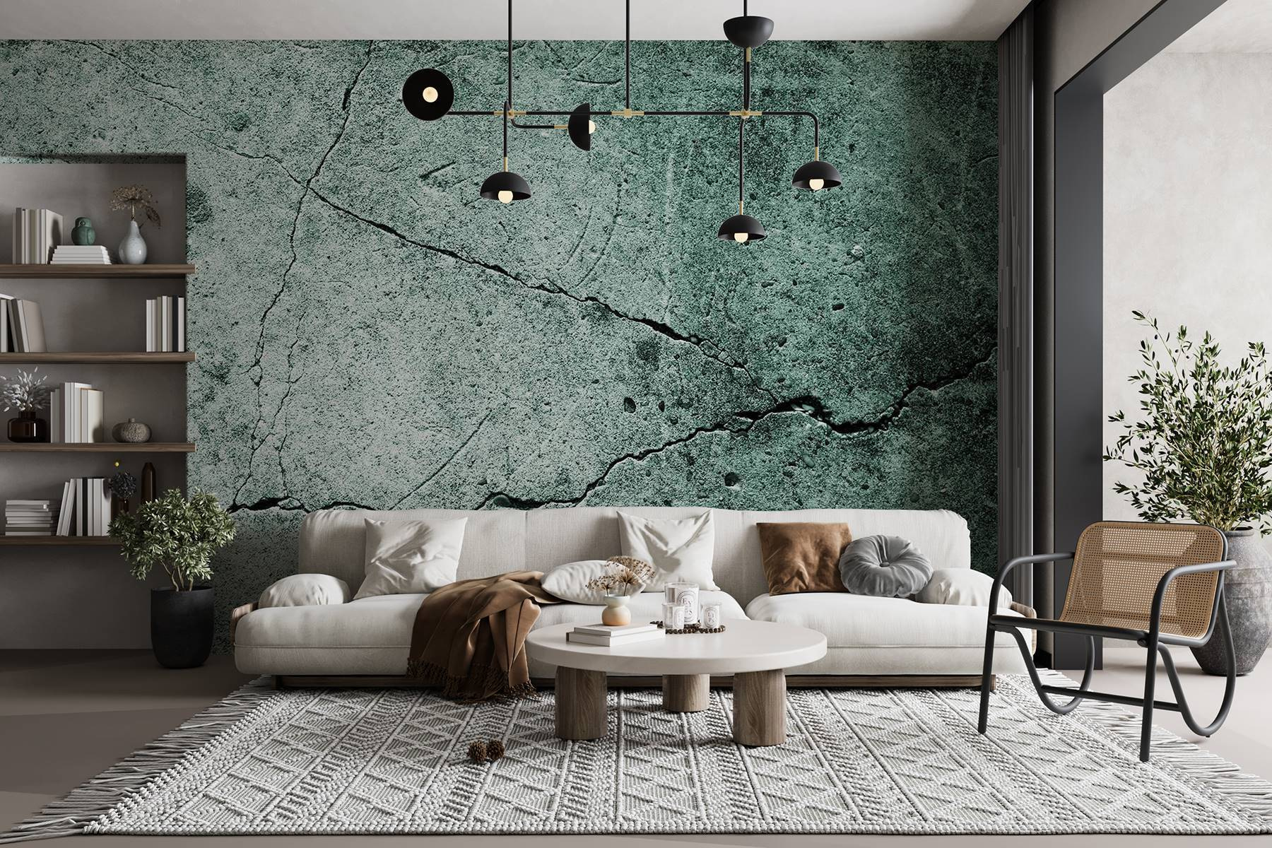 Cracked texture in muted tones