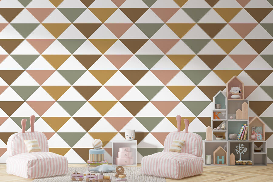 Wall murals Pattern of triangles