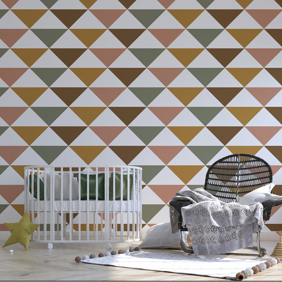 Wall murals Pattern of triangles - Image 2