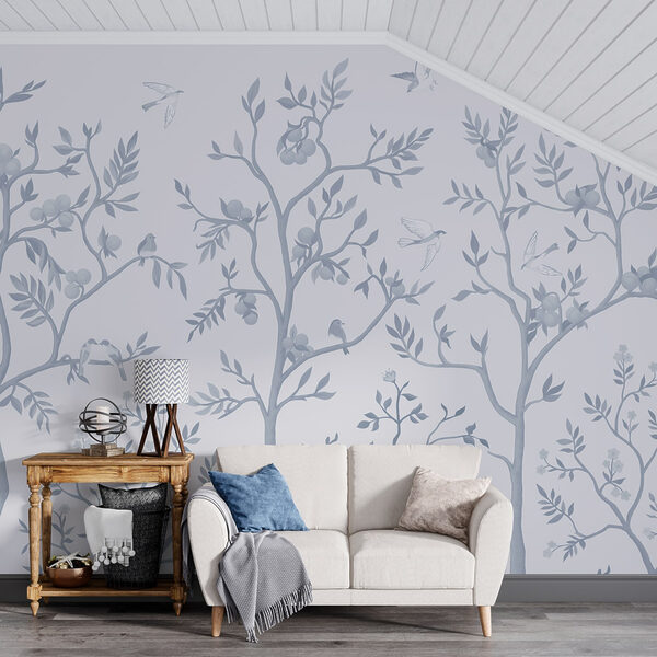 Wallpaper with birds and trees Wallpaper with birds and trees