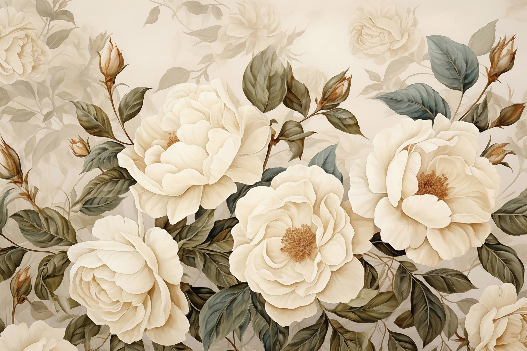 Soft blooms in gentle hues