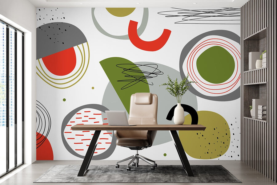 Colorful pattern with different shapes Colorful pattern with different shapes