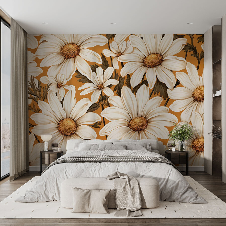 Wall murals Nature’s beauty in floral patterns