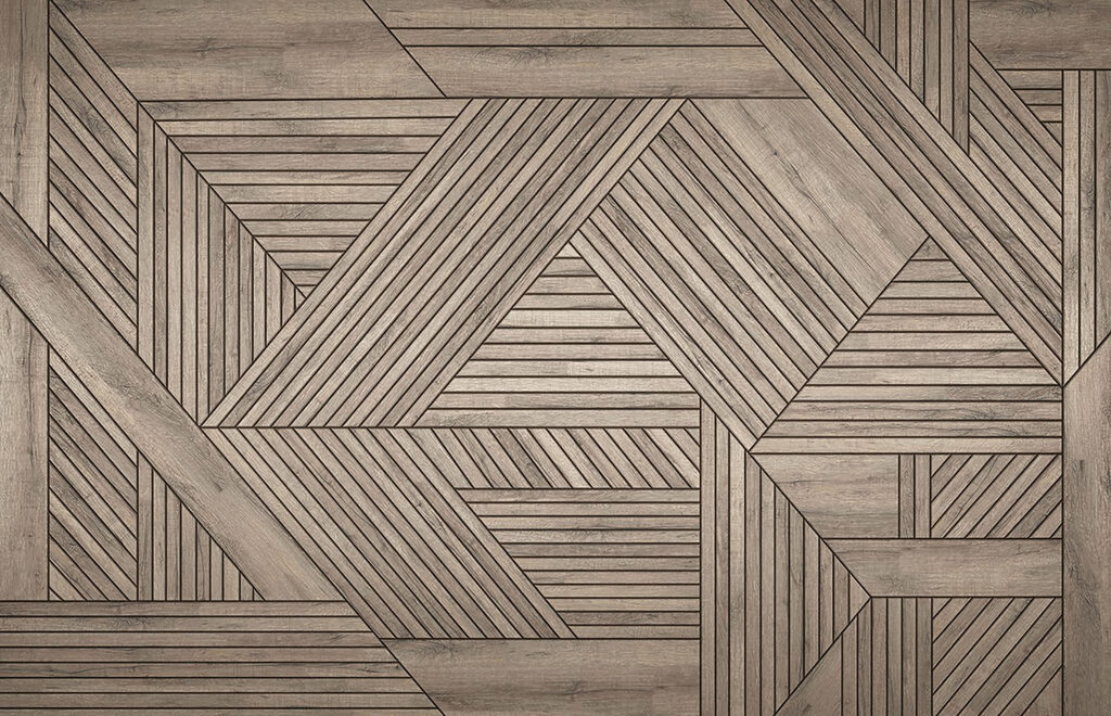Wood floor with a pattern Wood floor with a pattern