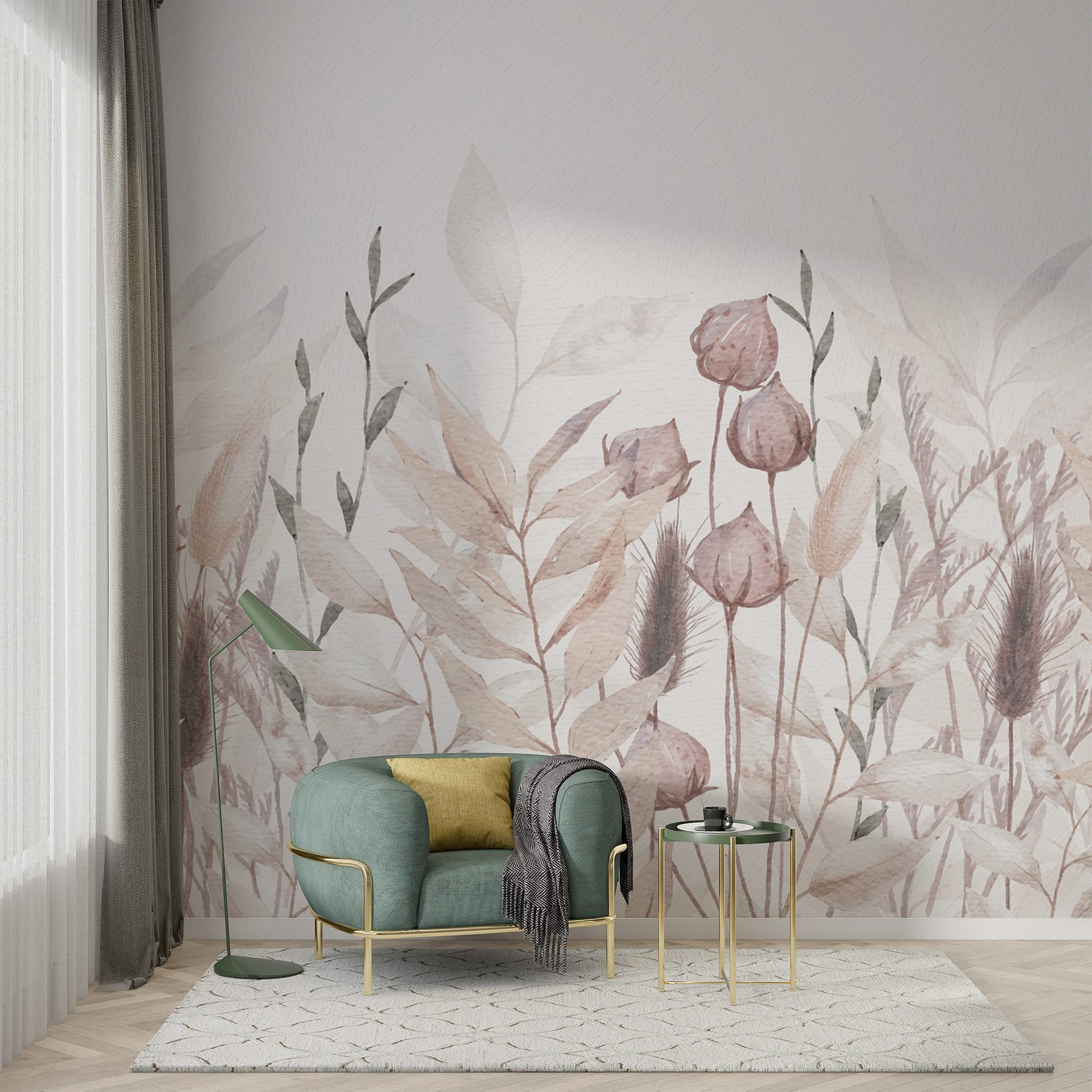 Painting of plants and leaves Painting of plants and leaves