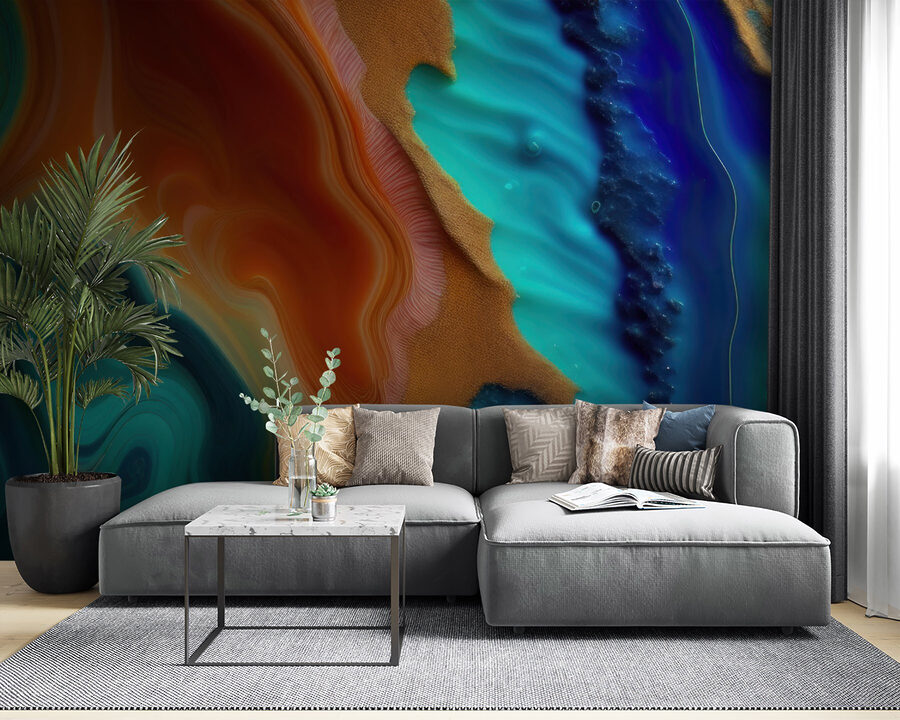 Mesmerizing waves of color and texture