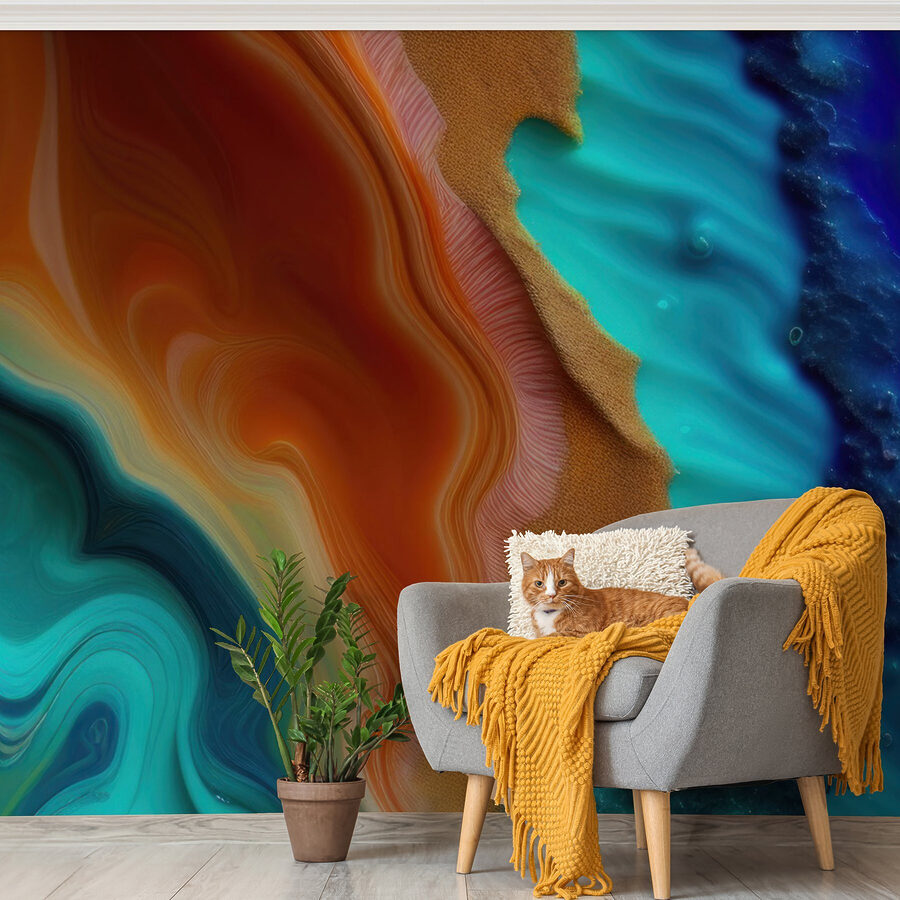 Mesmerizing waves of color and texture