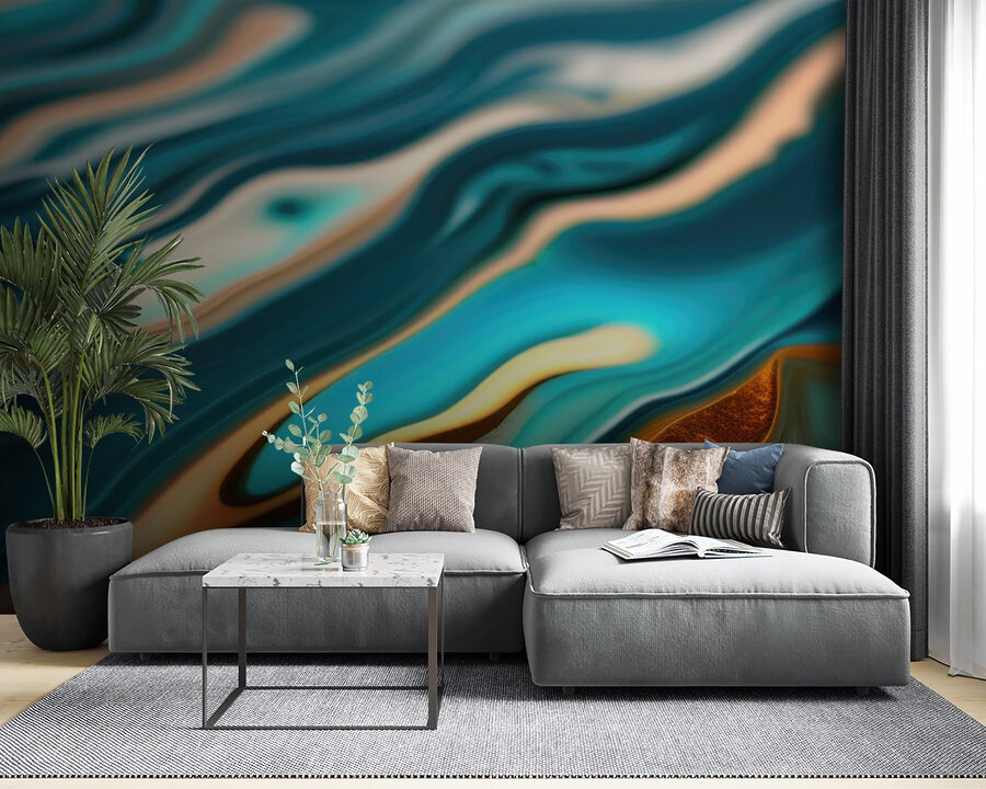 Wall murals Fluid patterns in vibrant hues - Image 2