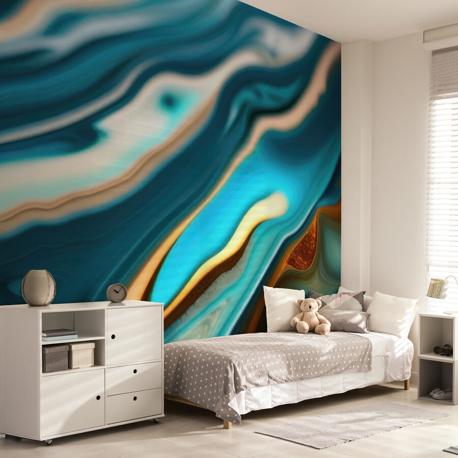 Wall murals Fluid patterns in vibrant hues - Image 3