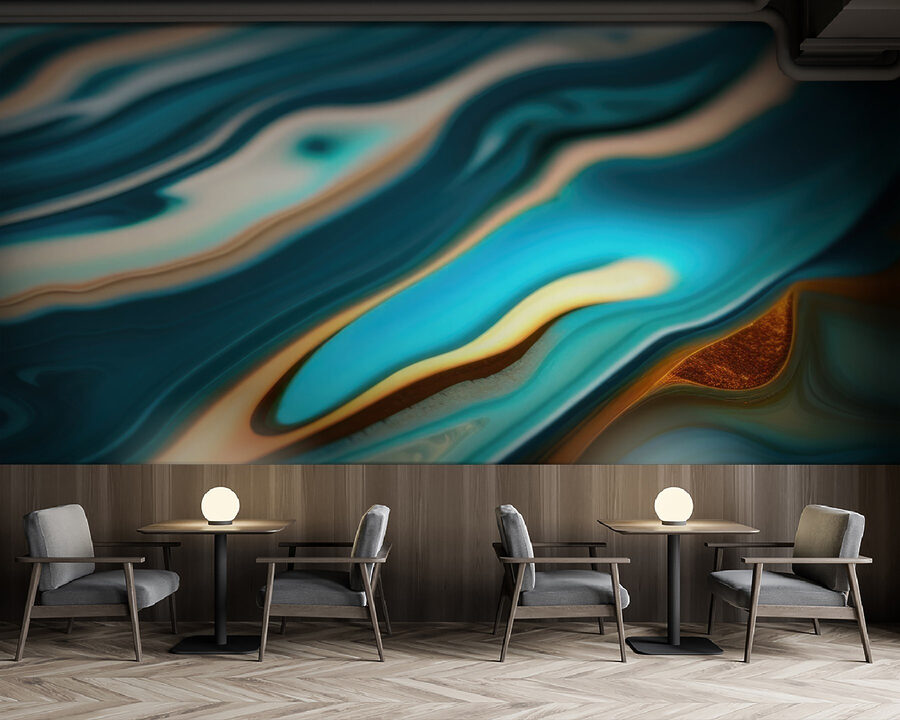 Wall murals Fluid patterns in vibrant hues - Image 4