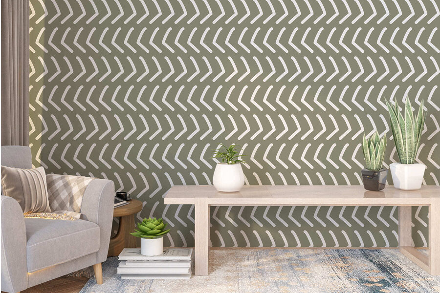 Pattern of white lines
