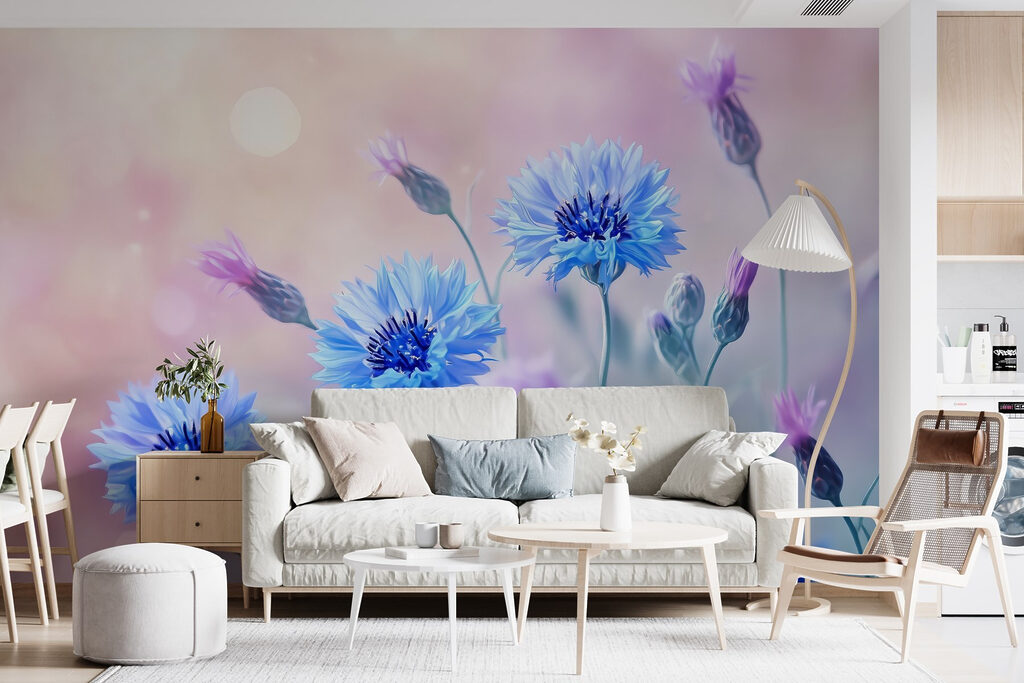 Group of blue flowers