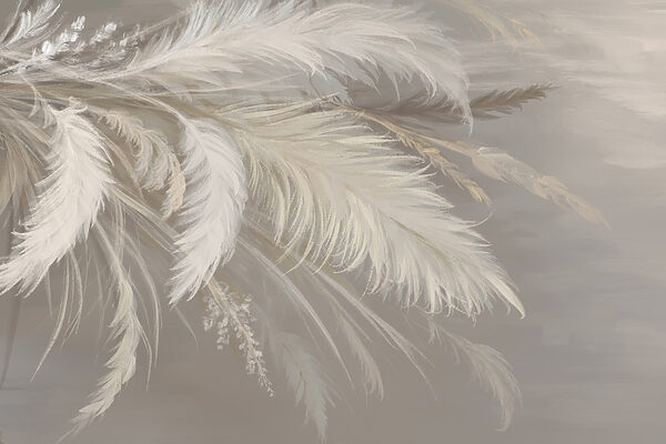Delicate feathers in soft hues Delicate feathers in soft hues