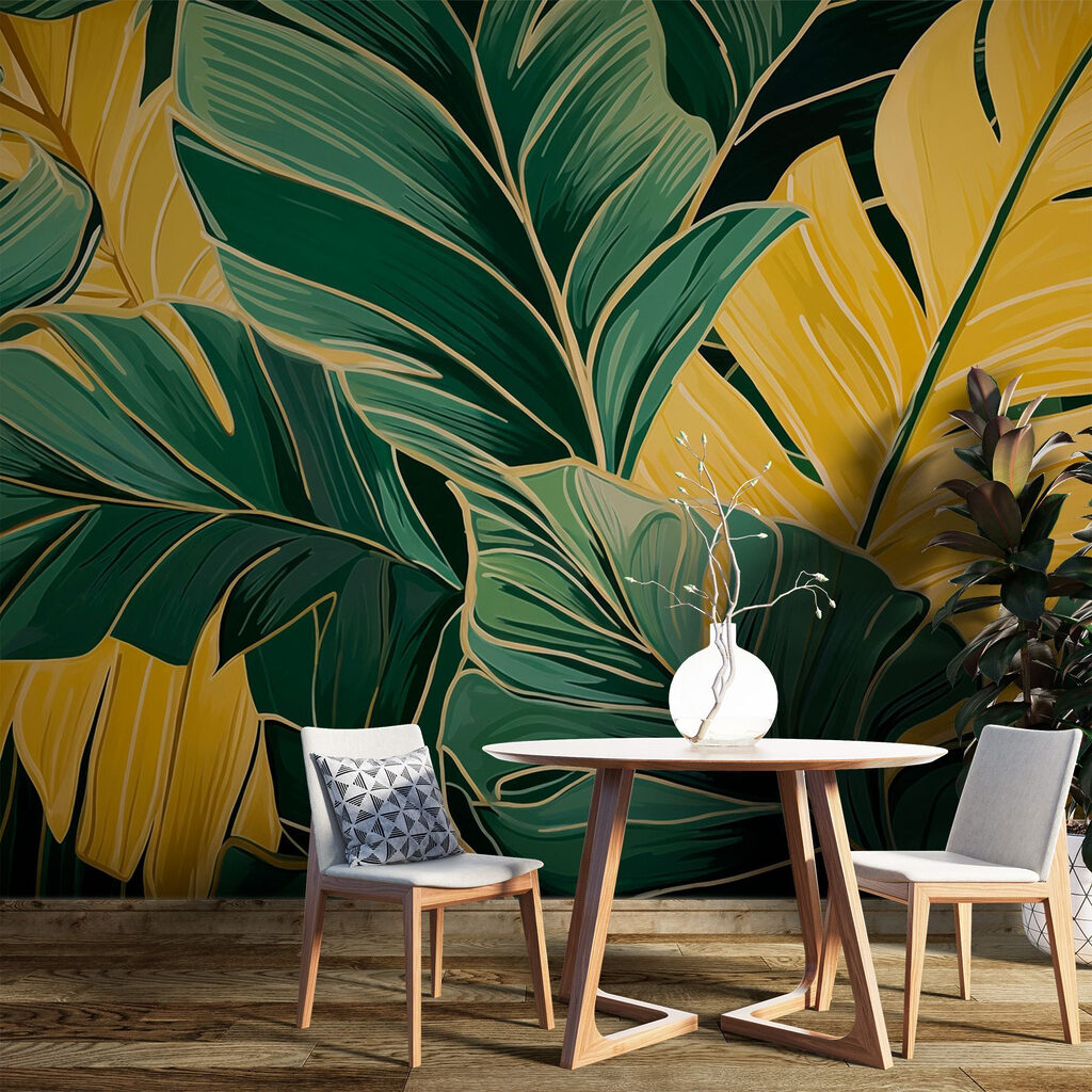 Vibrant leaves in harmonious colors Vibrant leaves in harmonious colors