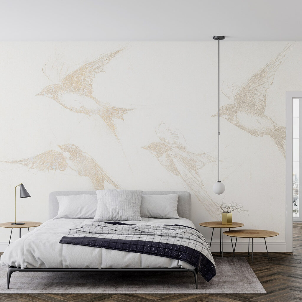 Group of birds flying