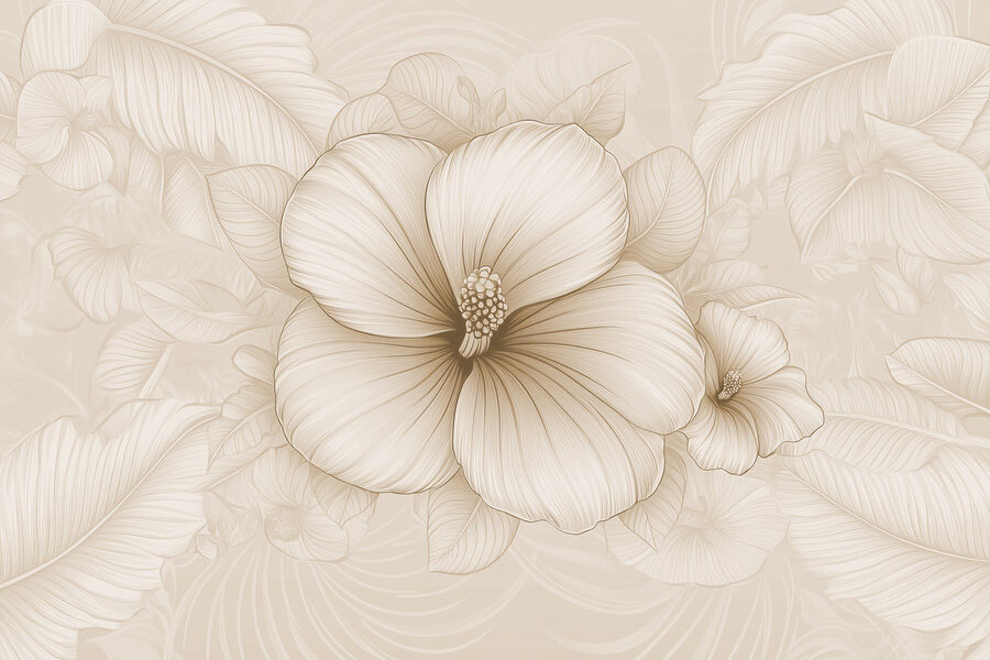 Wall murals Soft blooms on a delicate background - Image 6