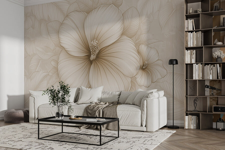 Wall murals Soft blooms on a delicate background - Image 4