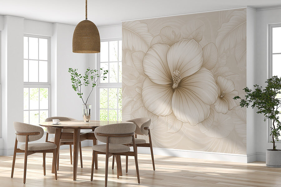 Wall murals Soft blooms on a delicate background - Image 5