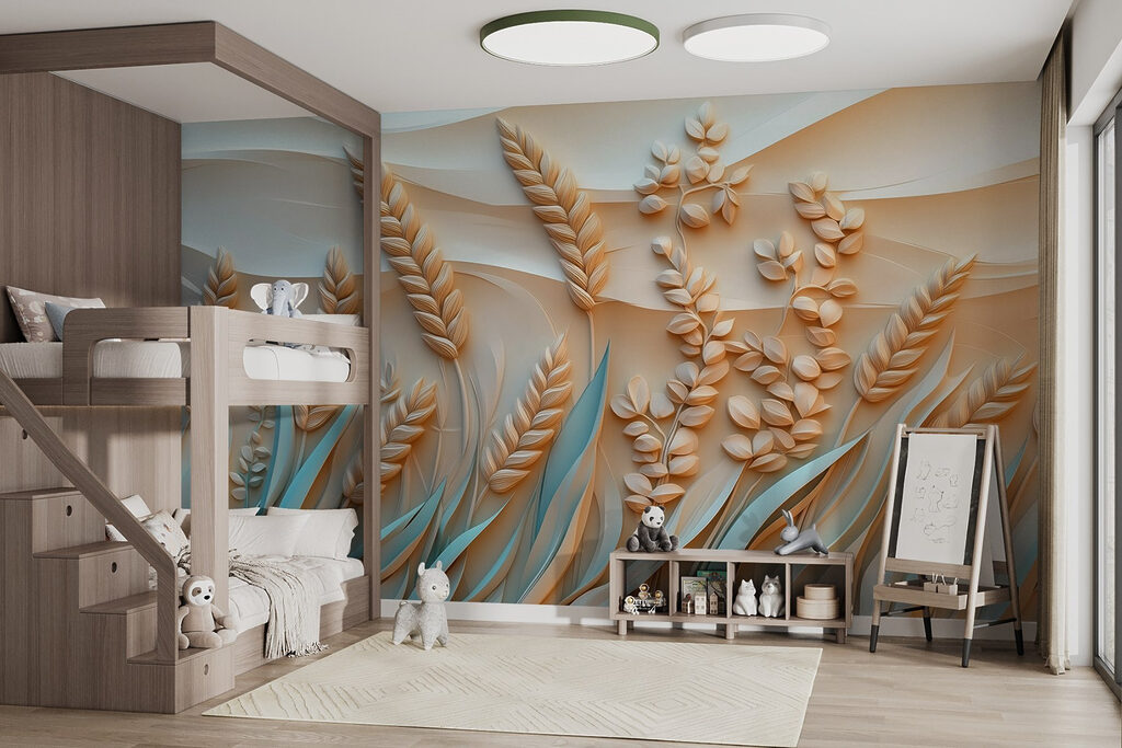 Wheat plants and leaves Wheat plants and leaves