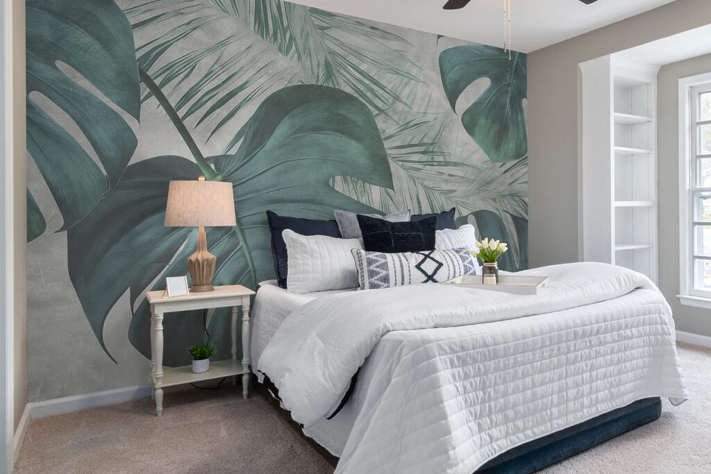 Lush green leaves in soft tones Lush green leaves in soft tones