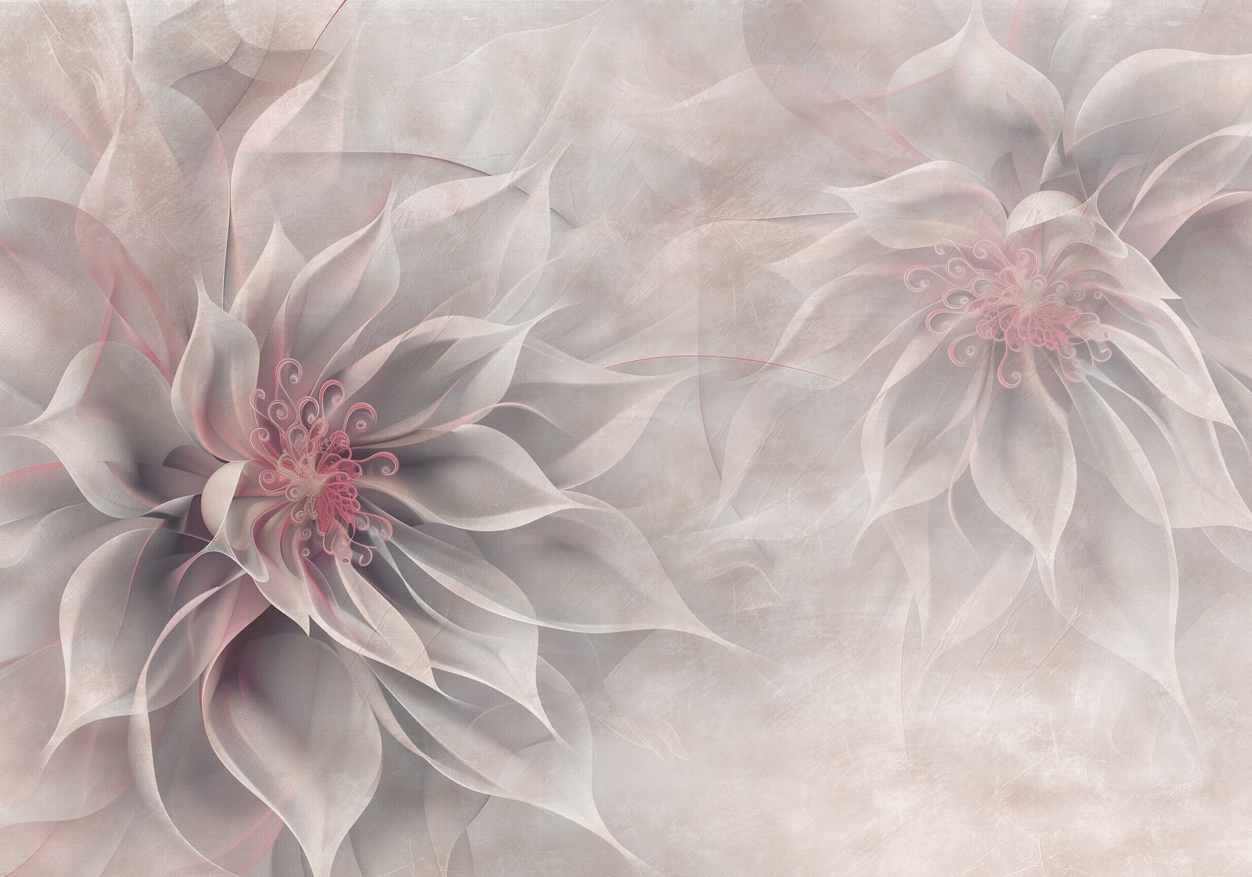 Delicate petals in soft hues