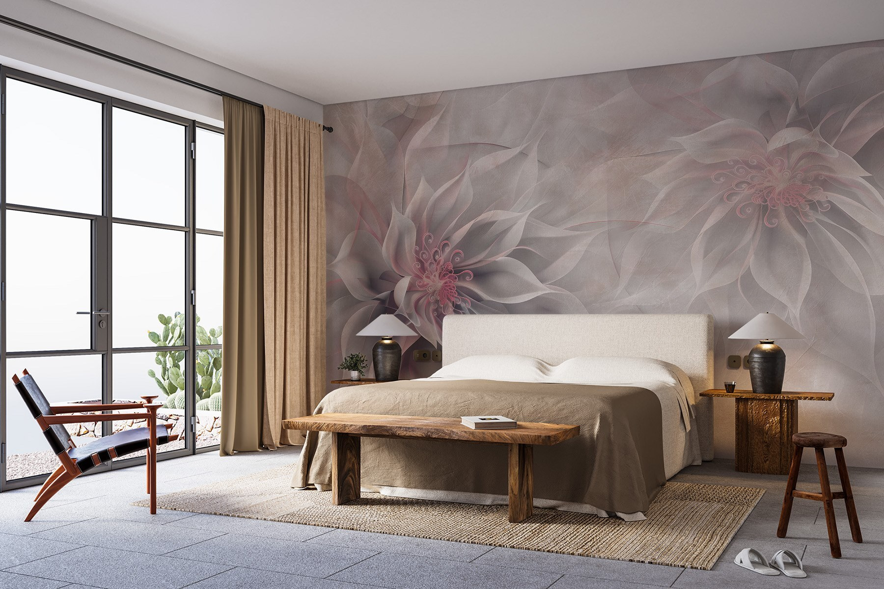 Delicate petals in soft hues