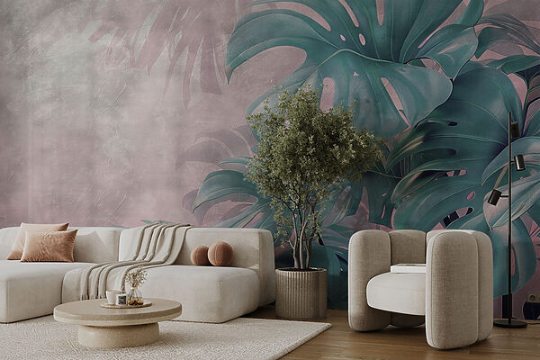 Lush greenery in soft hues Lush greenery in soft hues
