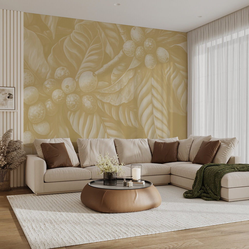 Lush foliage with round fruit clusters